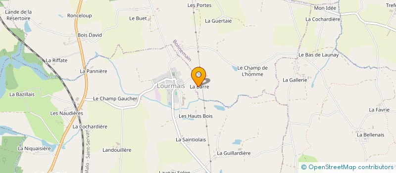 localisation de l'entreprise LA BIG'EDEN  LOURMAIS