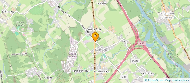 localisation de l'entreprise LA BIGAILLE  SCIENTRIER