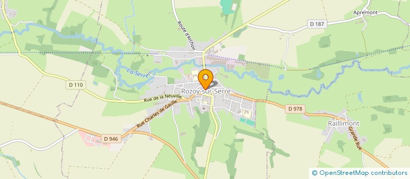 localisation de l'entreprise LA BIGARRURE à ROZOY-SUR-SERRE