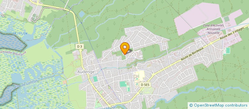 localisation de l'entreprise LA BIGEARDIERE  AUDENGE