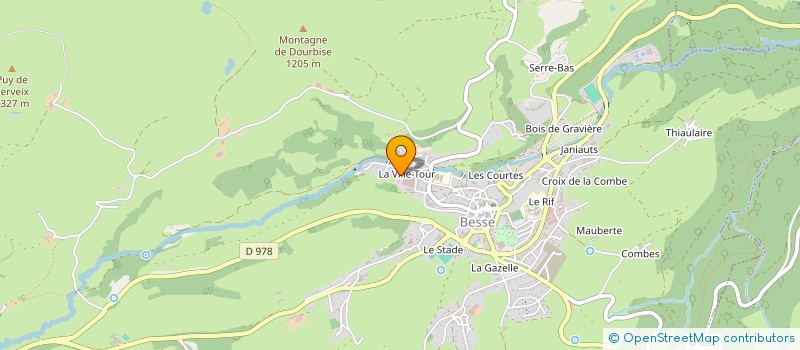 localisation de l'entreprise LA BIGNOLE DU SANCY  BESSE-ET-SAINT-ANASTAISE