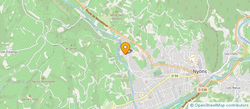 localisation de l'entreprise LA BIGNONE  NYONS