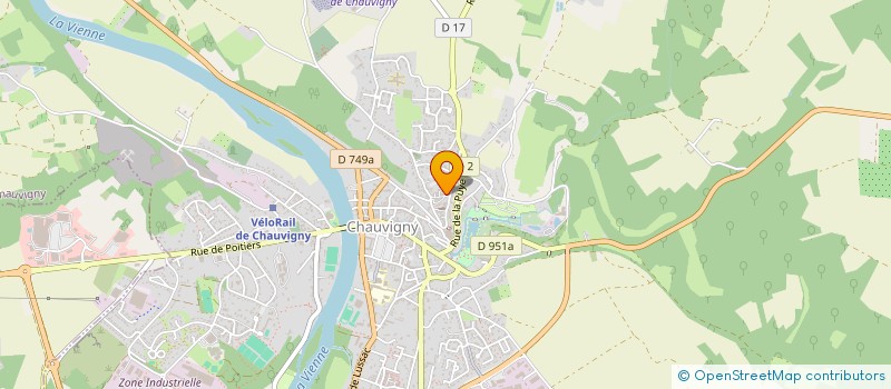 localisation de l'entreprise LA BIGORNE VOLANTE à CHAUVIGNY