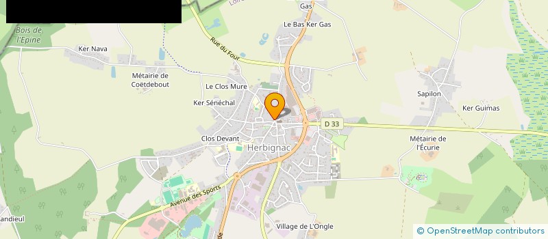 localisation de l'entreprise LA BIGOUDEN à HERBIGNAC