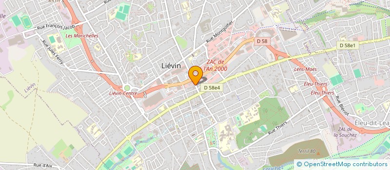 localisation de l'entreprise LA BIGOUDERIE  LIEVIN