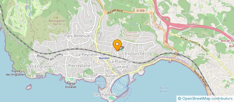 localisation de l'entreprise LA BIGOURDANE à BANDOL