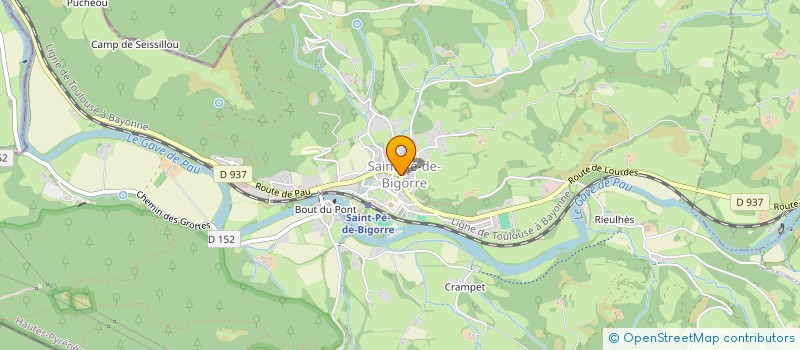localisation de l'entreprise LA BIGOURDANE  SAINT-PE-DE-BIGORRE