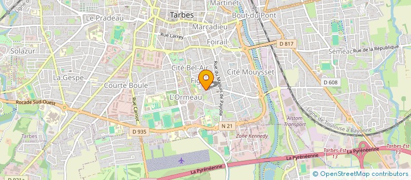 localisation de l'entreprise LA BIGOURDANE DE TARBES à TARBES
