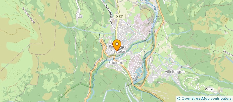 localisation de l'entreprise LA BIGOURDINE  PIERREFITTE-NESTALAS