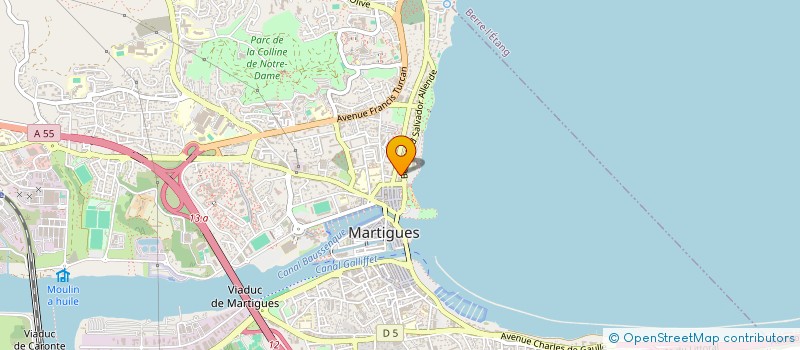 localisation de l'entreprise LA BIGOURELLO à MARTIGUES