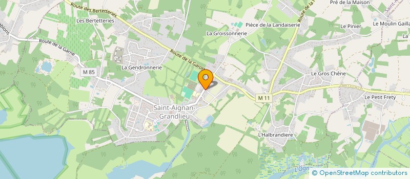 localisation de l'entreprise LA BIGUENEE  SAINT-AIGNAN-GRANDLIEU