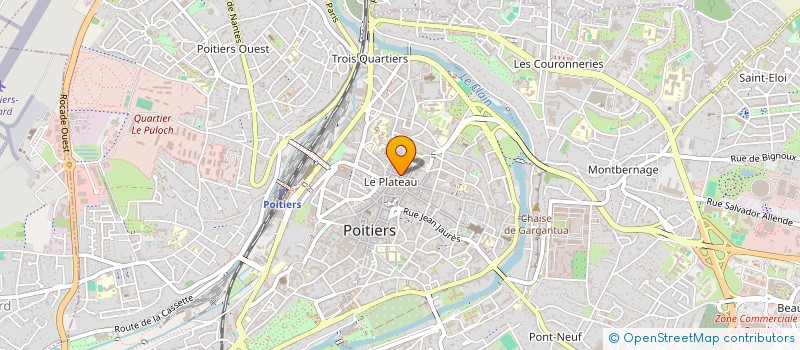 localisation de l'entreprise LA BIJOUTERIE  POITIERS