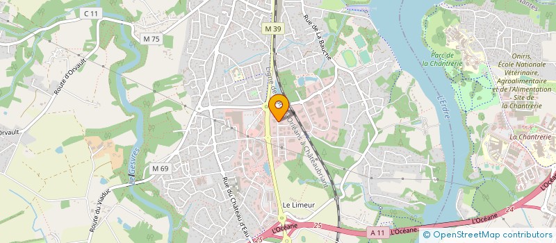 localisation de l'entreprise LA BILIAIS TRAITEUR à LA CHAPELLE-SUR-ERDRE