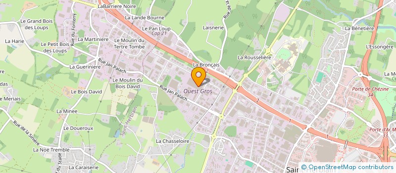 localisation de l'entreprise LA BILLAUCEE  SAINT-HERBLAIN