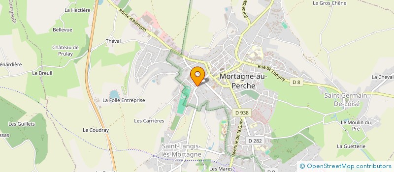 localisation de l'entreprise LA BILLE PERCHEE à MORTAGNE-AU-PERCHE