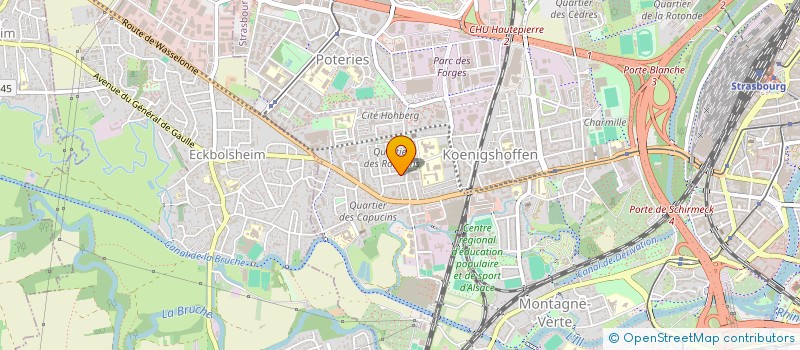 localisation de l'entreprise LA BILLIGUETTE à STRASBOURG