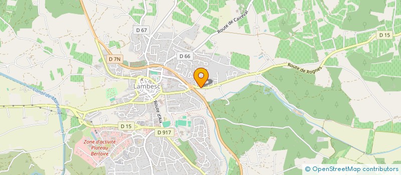 localisation de l'entreprise LA BINOUTIERE  LAMBESC