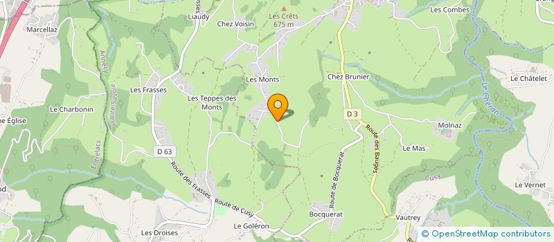 localisation de l'entreprise LA BIO DU SEMNOZ à HERY-SUR-ALBY