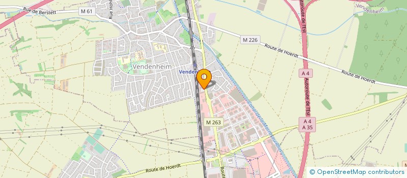 localisation de l'entreprise LA BIO'SPHERE à VENDENHEIM