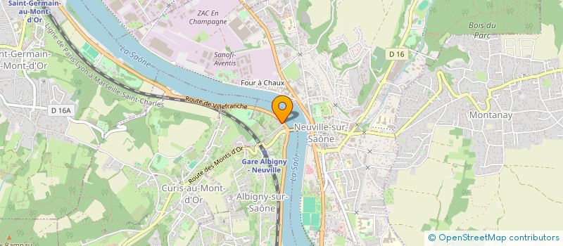 localisation de l'entreprise LA BIO TALEMELIE  ALBIGNY-SUR-SAONE