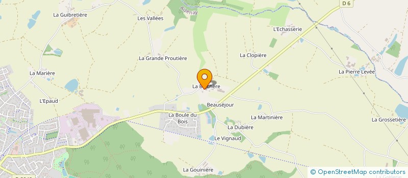 localisation de l'entreprise LA BIOCHERE à AIZENAY