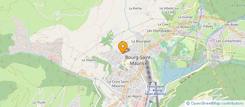 localisation de l'entreprise LA BIOLETTE à BOURG-SAINT-MAURICE