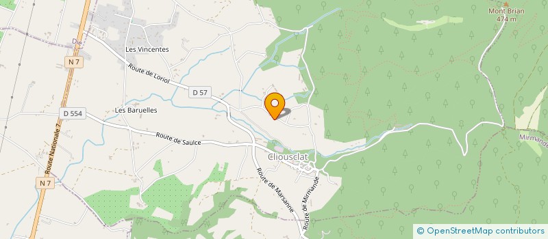 localisation de l'entreprise LA BIOLLE  CLIOUSCLAT