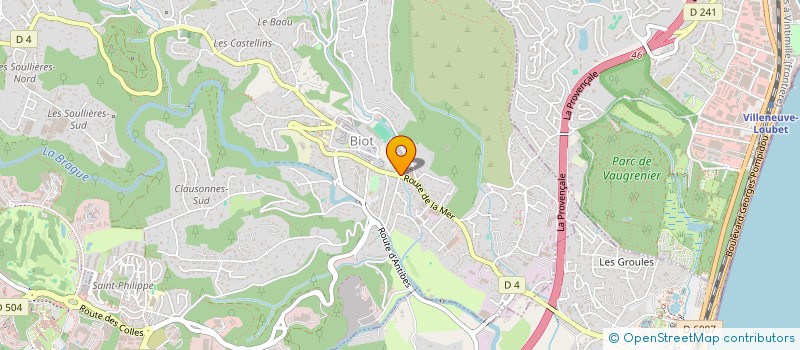 localisation de l'entreprise LA BIOTOISE  BIOT