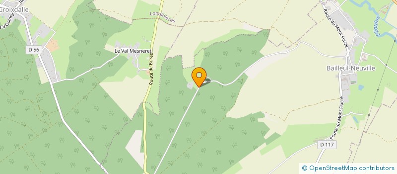 localisation de l'entreprise LA BIQUETTERIE DU VAUBERT, ELEVAGE DE CHEVRES NAINES ET MINIATURES  BAILLEUL-NEUVILLE