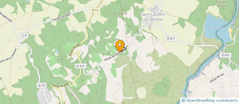 localisation de l'entreprise LA BISCUITERIE  SAINT-LAURENT-DU-VERDON