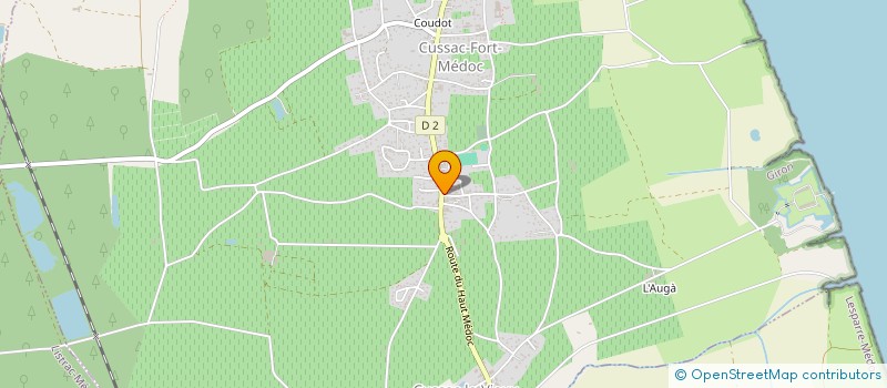 localisation de l'entreprise LA BISCUITERIE DE COLETTE  CUSSAC-FORT-MEDOC