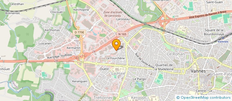 localisation de l'entreprise LA BISCUITERIE DE KERLANN à VANNES