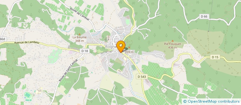 localisation de l'entreprise LA BISCUITERIE DE ROGNES  ROGNES