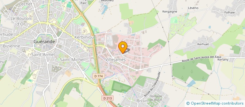 localisation de l'entreprise LA BISCUITERIE DE VINCENT  GUERANDE