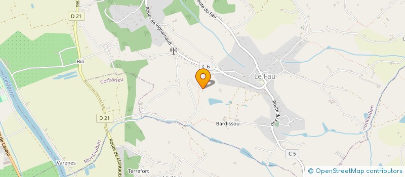 localisation de l'entreprise LA BISCUITERIE DES TREILLES  MONTAUBAN