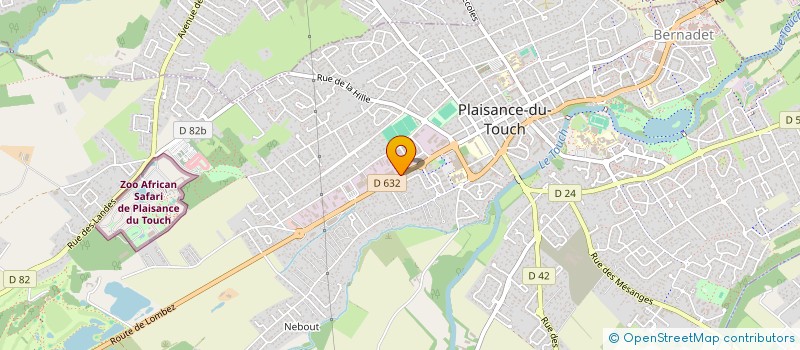 localisation de l'entreprise LA BISCUITERIE GOURMANDE  PLAISANCE-DU-TOUCH