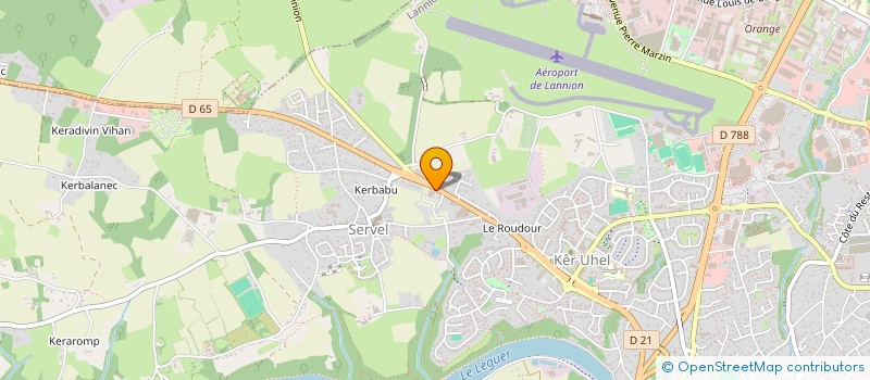 localisation de l'entreprise LA BISE  LANNION