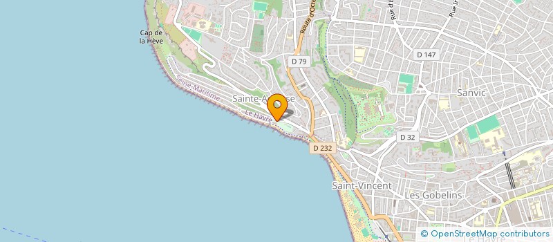 localisation de l'entreprise LA BISE  SAINTE-ADRESSE