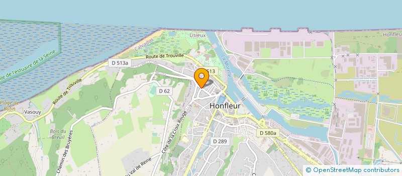 localisation de l'entreprise LA BISQUINE à HONFLEUR