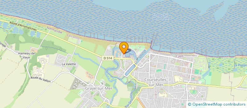 localisation de l'entreprise LA BISQUINE  COURSEULLES-SUR-MER