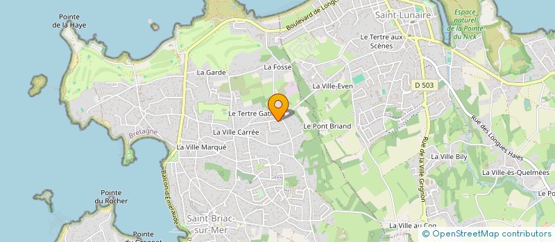 localisation de l'entreprise LA BISQUINE  SAINT-BRIAC-SUR-MER