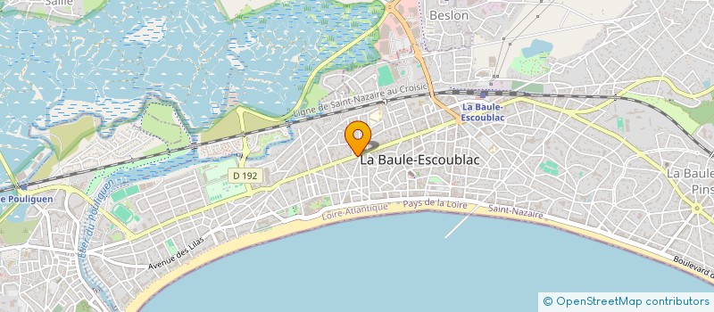 localisation de l'entreprise LA BISQUINE HOLDING à LA BAULE-ESCOUBLAC