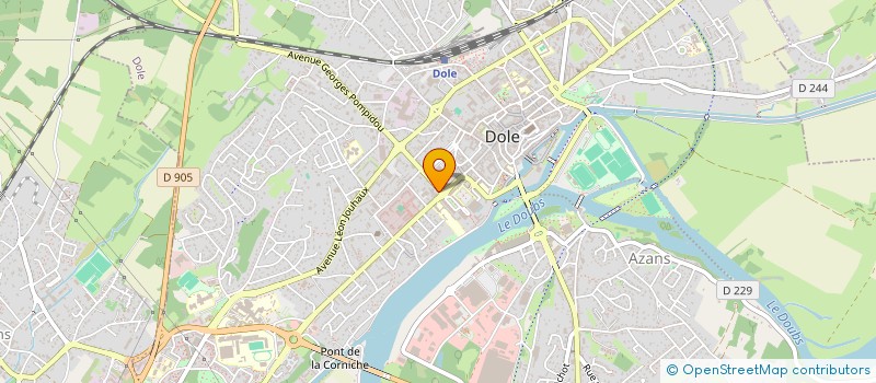 localisation de l'entreprise LA BISQUINE SARL à DOLE