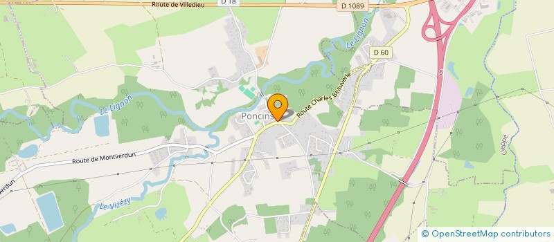 localisation de l'entreprise LA BISTROTIERE  PONCINS