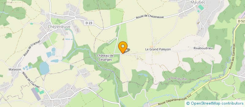 localisation de l'entreprise LA BITERROISE DE BOURGOIN  MAUBEC