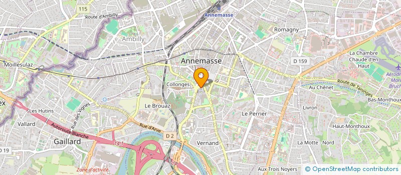 localisation de l'entreprise LA BIZERTINE - FOOD 74 à ANNEMASSE