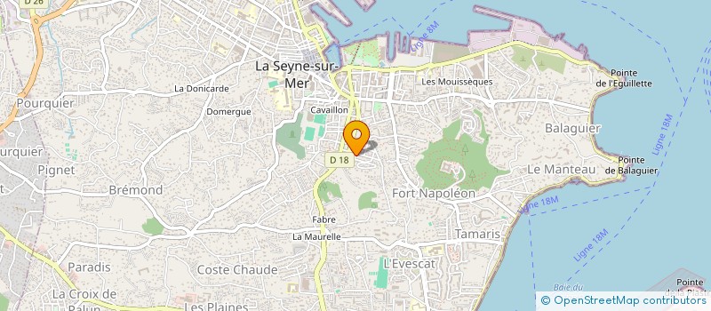 localisation de l'entreprise LA BIZERTINE WORLD à LA SEYNE SUR MER