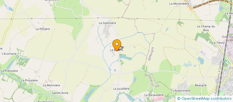 localisation de l'entreprise LA BIZIERE à LE POIRE-SUR-VIE