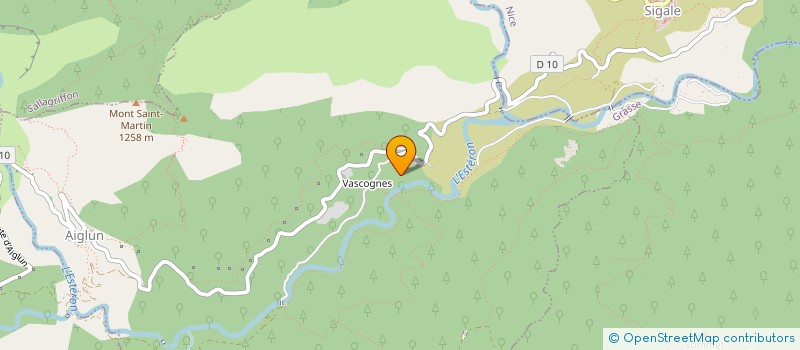 localisation de l'entreprise LA BLACHIERE à AIGLUN