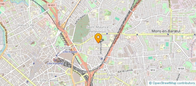 localisation de l'entreprise LA BLANCHE à LILLE